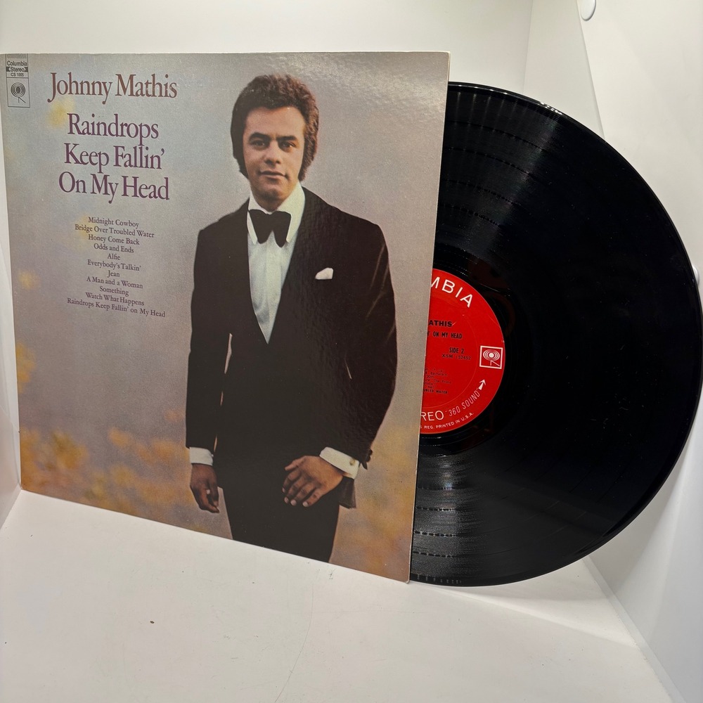 Johnny Mathis Raindrops Keep‎ Fallin On My Head Vinyl Record Album LP Columbia